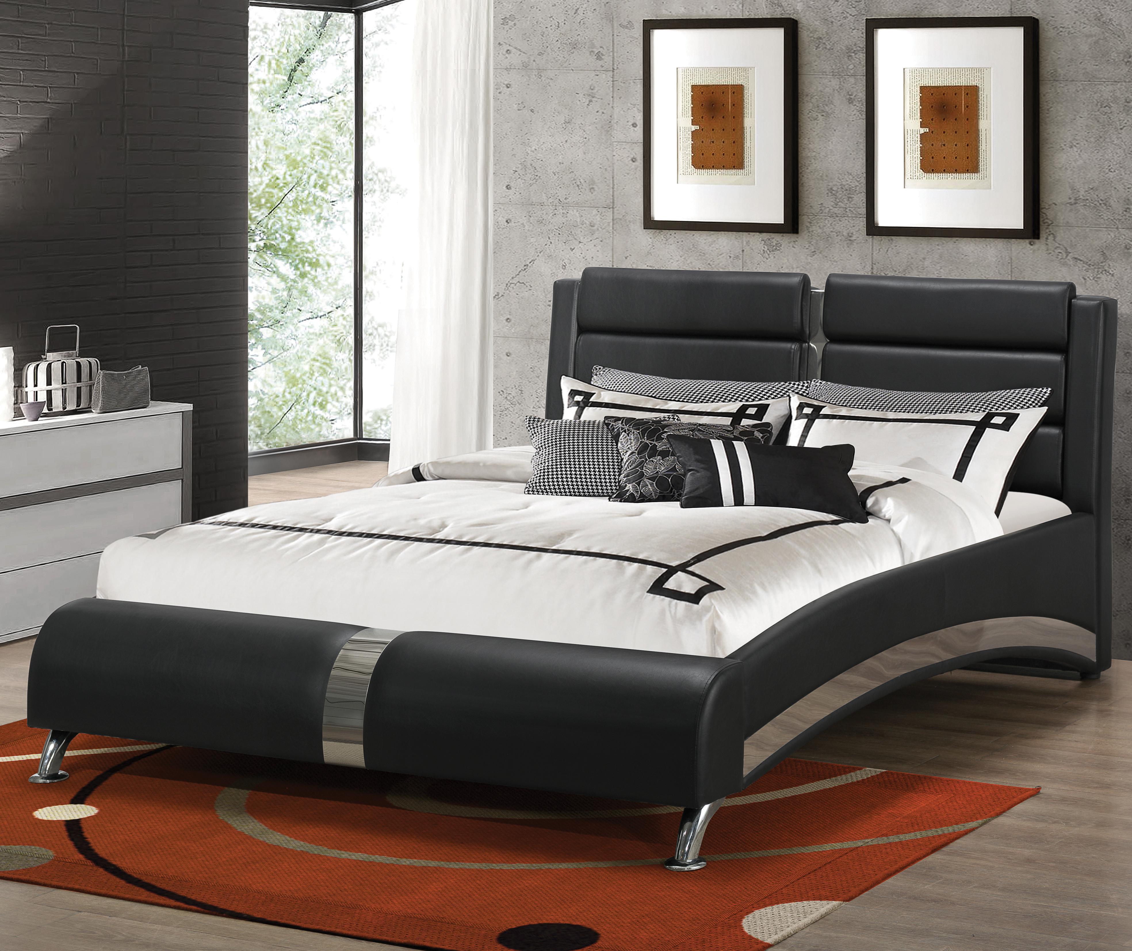 Coaster Upholstered Beds 300350KE Modern King Jeremaine Upholstered Bed
